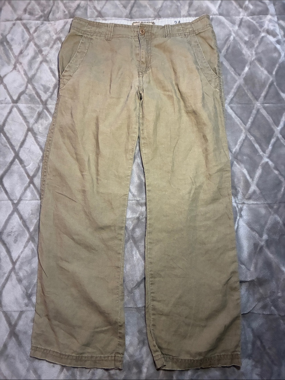 Buckle BKE Resort Wide Leg 100% Linen Pants Men’s 34x30
